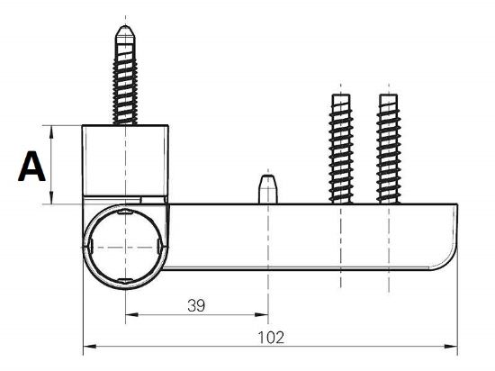 Obrázok z ROTO dverový záves Solid S 150 P 17mm-20,5mm
